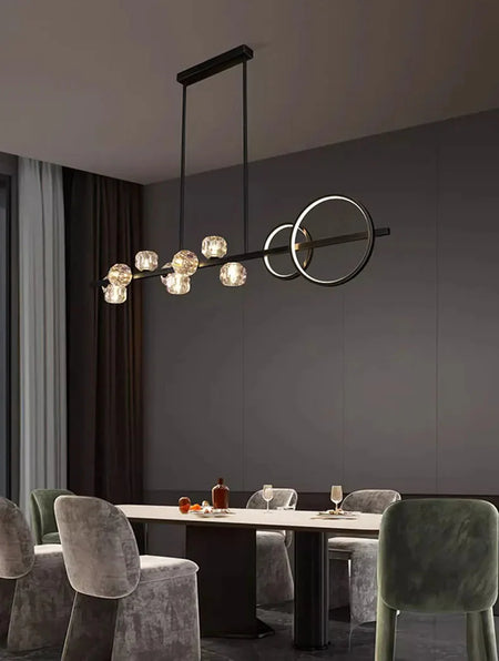 Luminaire Suspension éclatant en cristal – Référence : Nolwen4328-ILLUMEEN.COM