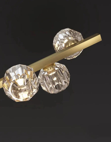 Luminaire Suspension éclatant en cristal – Référence : Nolwen4328-ILLUMEEN.COM