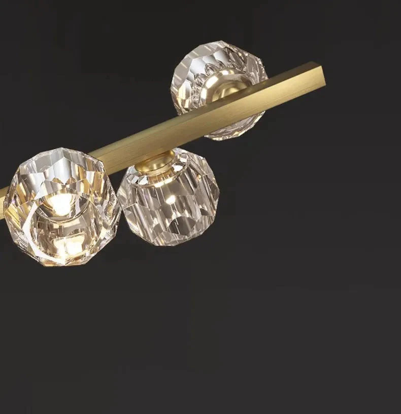 Luminaire Suspension éclatant en cristal – Référence : Nolwen4328-ILLUMEEN.COM