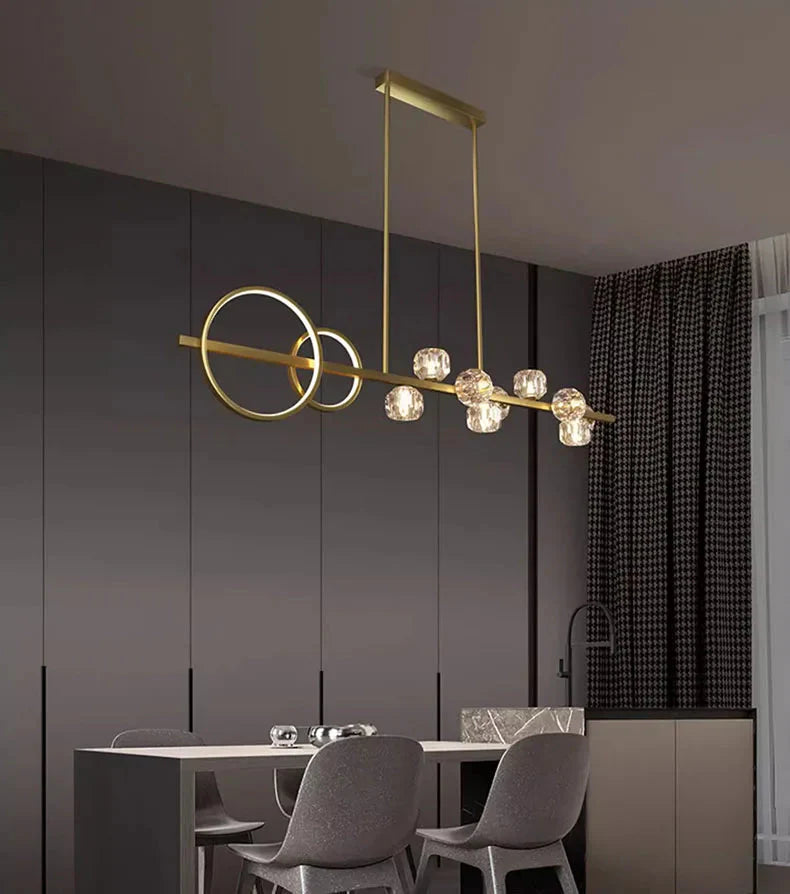 Luminaire Suspension éclatant en cristal – Référence : Nolwen4328-ILLUMEEN.COM