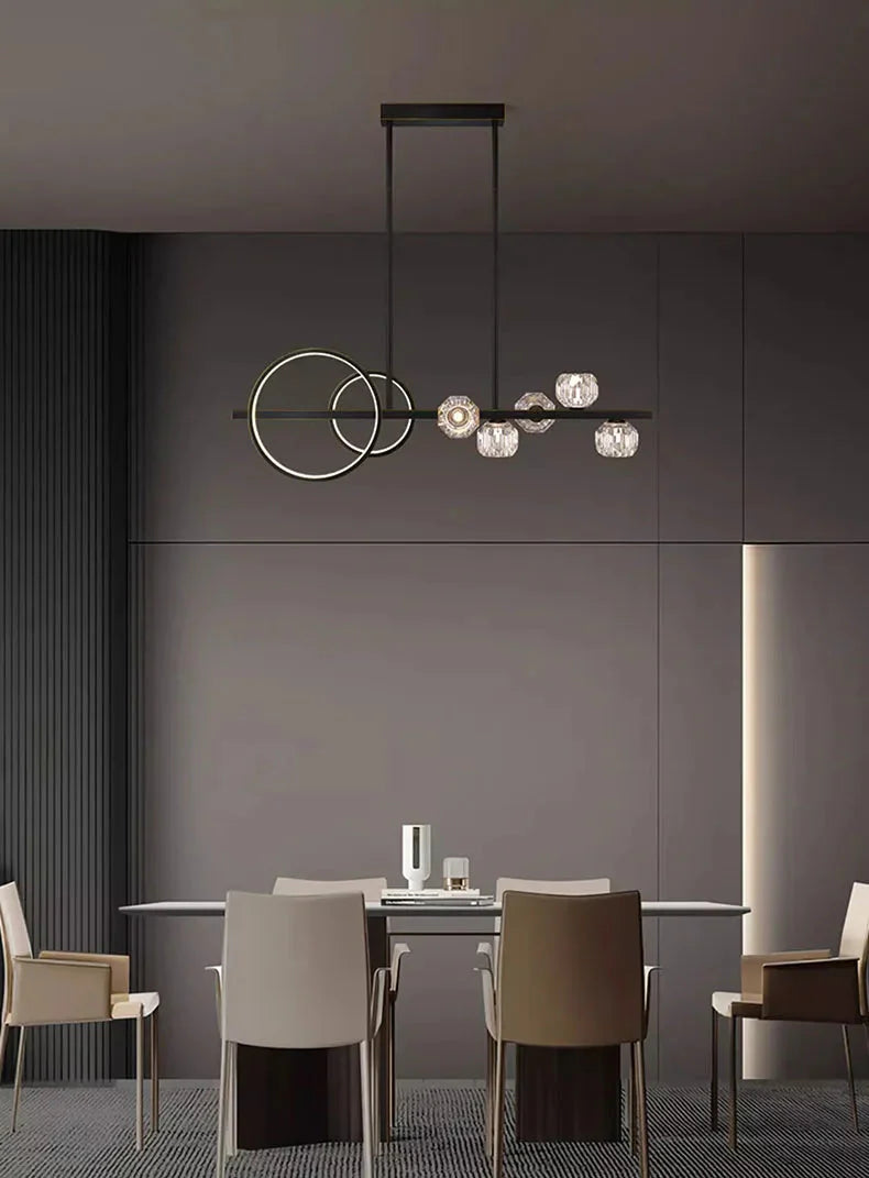 Luminaire Suspension éclatant en cristal – Référence : Nolwen4328-ILLUMEEN.COM