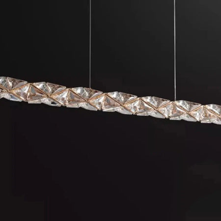 Luminaire Suspension design moderne en cristal – Référence : Nélia5824-ILLUMEEN.COM
