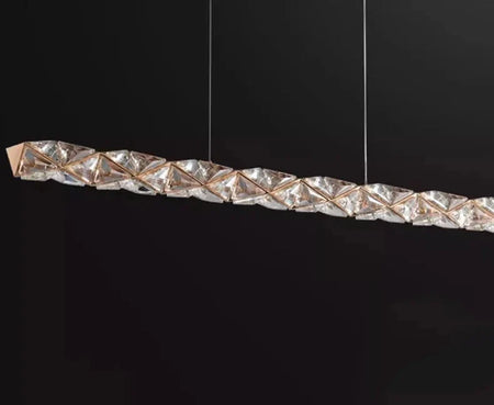 Luminaire Suspension design moderne en cristal – Référence : Nélia5824-ILLUMEEN.COM