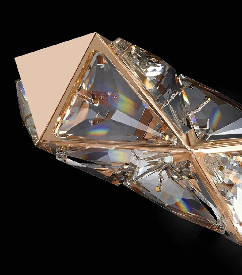 Luminaire Suspension design moderne en cristal – Référence : Nélia5824-ILLUMEEN.COM