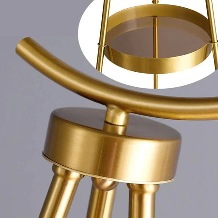 Luminaire Lampadaire design élégant en Verre Noir et Or – Référence : Marceau1873-ILLUMEEN.COM