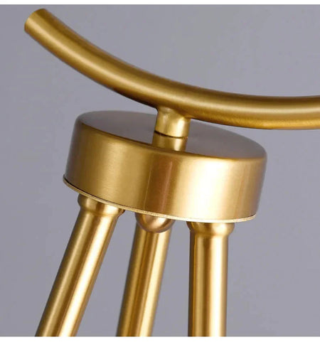 Luminaire Lampadaire design élégant en Verre Noir et Or – Référence : Marceau1873-ILLUMEEN.COM