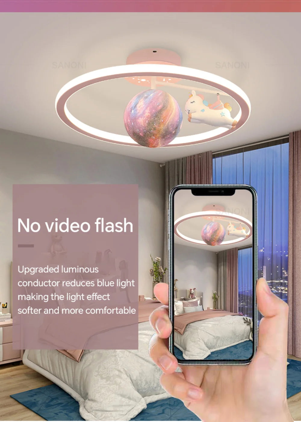 Luminaire Enfant Forme Nuage – Référence: Lyra4837-ILLUMEEN.COM