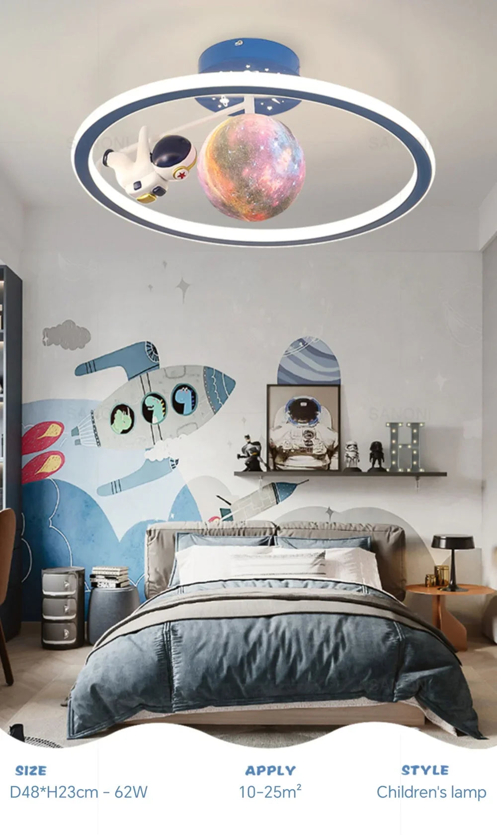 Luminaire Enfant Forme Nuage – Référence: Lyra4837-ILLUMEEN.COM