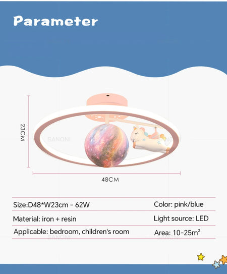 Luminaire Enfant Forme Nuage – Référence: Lyra4837-ILLUMEEN.COM