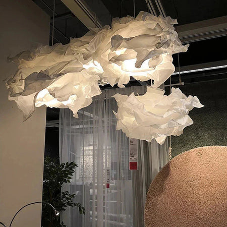 Lustre Nuage Minimaliste en Papier - Éclat Luminaire IL583914-ILLUMEEN.COM