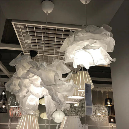 Lustre Nuage Minimaliste en Papier - Éclat Luminaire IL583914-ILLUMEEN.COM