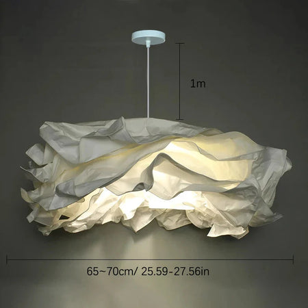 Lustre Nuage Minimaliste en Papier - Éclat Luminaire IL583914-ILLUMEEN.COM