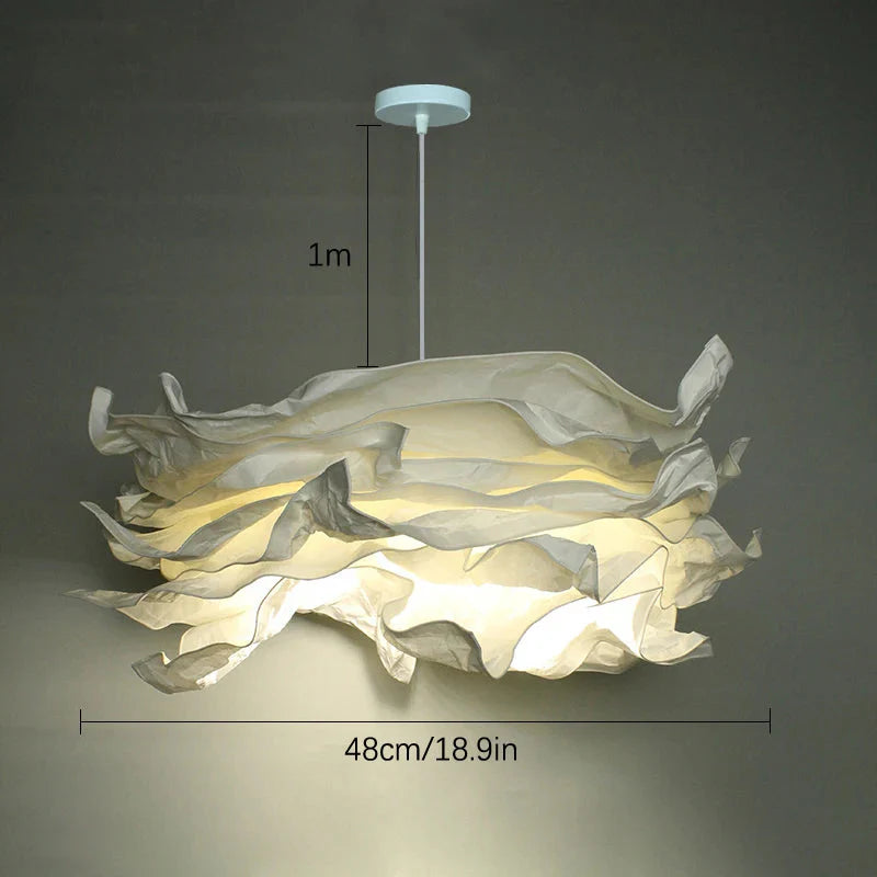Lustre Nuage Minimaliste en Papier - Éclat Luminaire IL583914-ILLUMEEN.COM