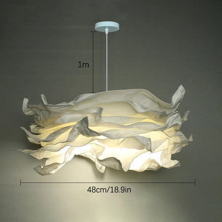 Lustre Nuage Minimaliste en Papier - Éclat Luminaire IL583914-ILLUMEEN.COM