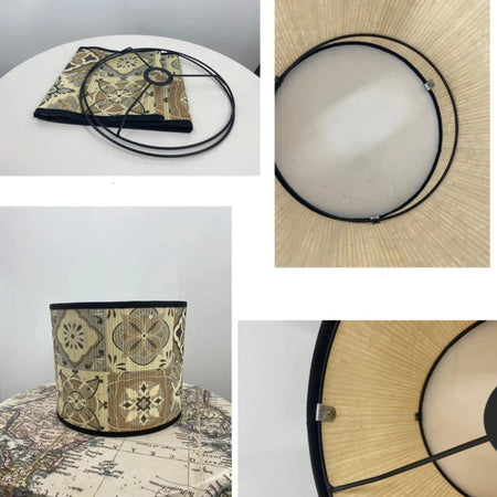 Luminaire Abat-Jour texture naturelle – Référence : Liora-ILLUMEEN.COM