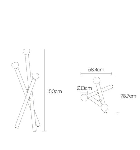 Luminaire Lampadaire style épuré – Référence : Thalès1945-ILLUMEEN.COM