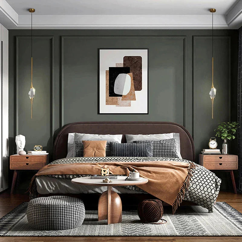 Luminaire Suspension cristal translucide et cuivre – Référence : Mariel3752-ILLUMEEN.COM