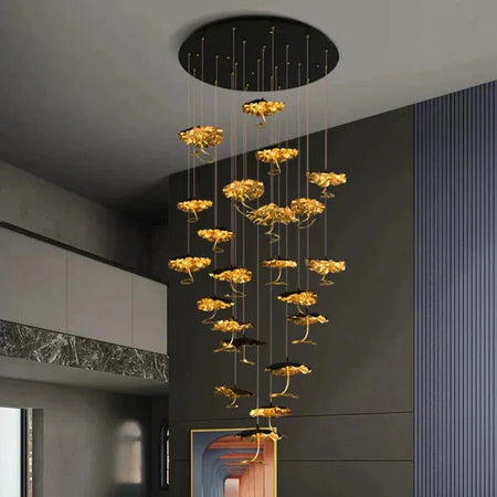 Luminaire Lustre design aérien en cristal – Référence : Maëlis3847-ILLUMEEN.COM