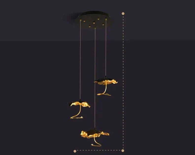 Luminaire Lustre design aérien en cristal – Référence : Maëlis3847-ILLUMEEN.COM