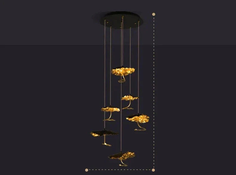 Luminaire Lustre design aérien en cristal – Référence : Maëlis3847-ILLUMEEN.COM