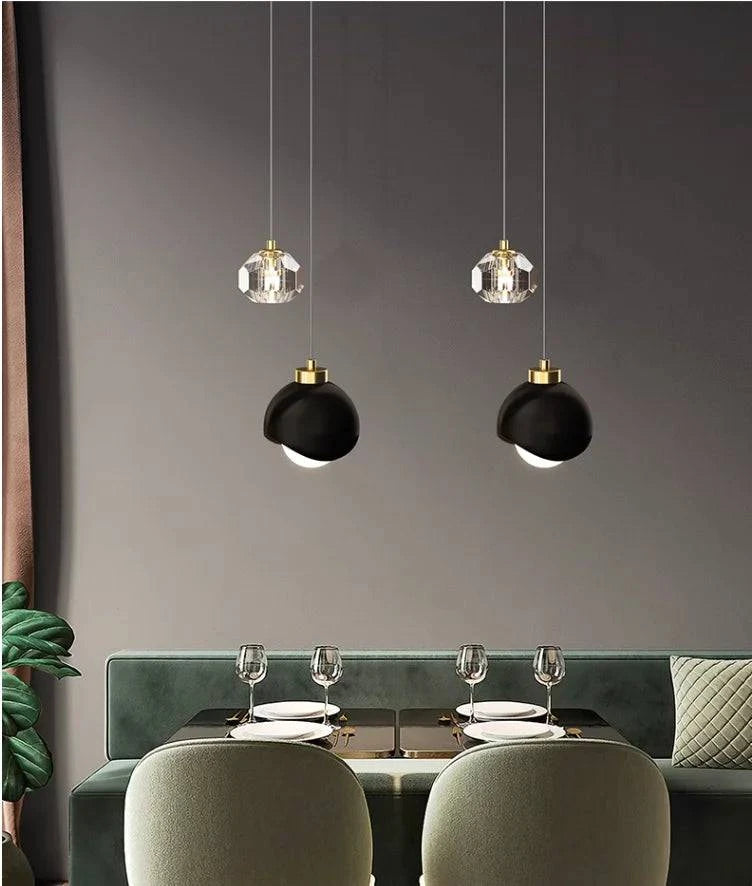 Luminaire Suspension cristal élégant – Référence : Mariel8473-ILLUMEEN.COM