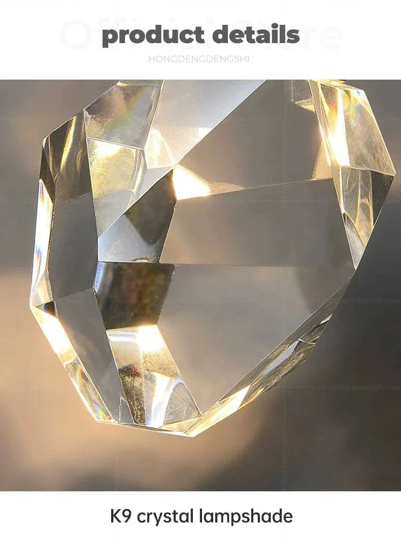 Luminaire Suspension cristal éclatant – Référence : Marvyn5623-ILLUMEEN.COM