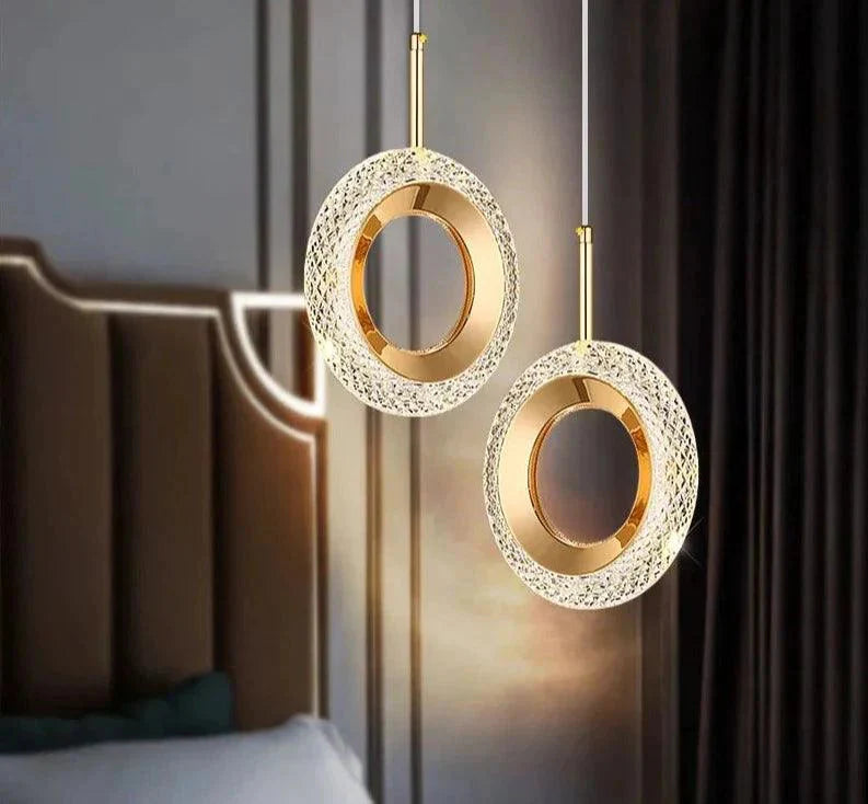 Luminaire Suspension finition élégante en métal doré – Référence : Azura4826-ILLUMEEN.COM