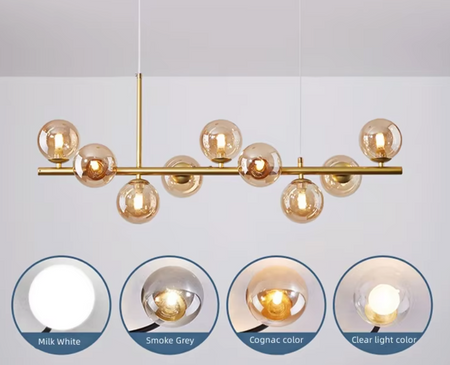 Luminaire Suspension finition élégante dorée – Référence : Miran4826-ILLUMEEN.COM