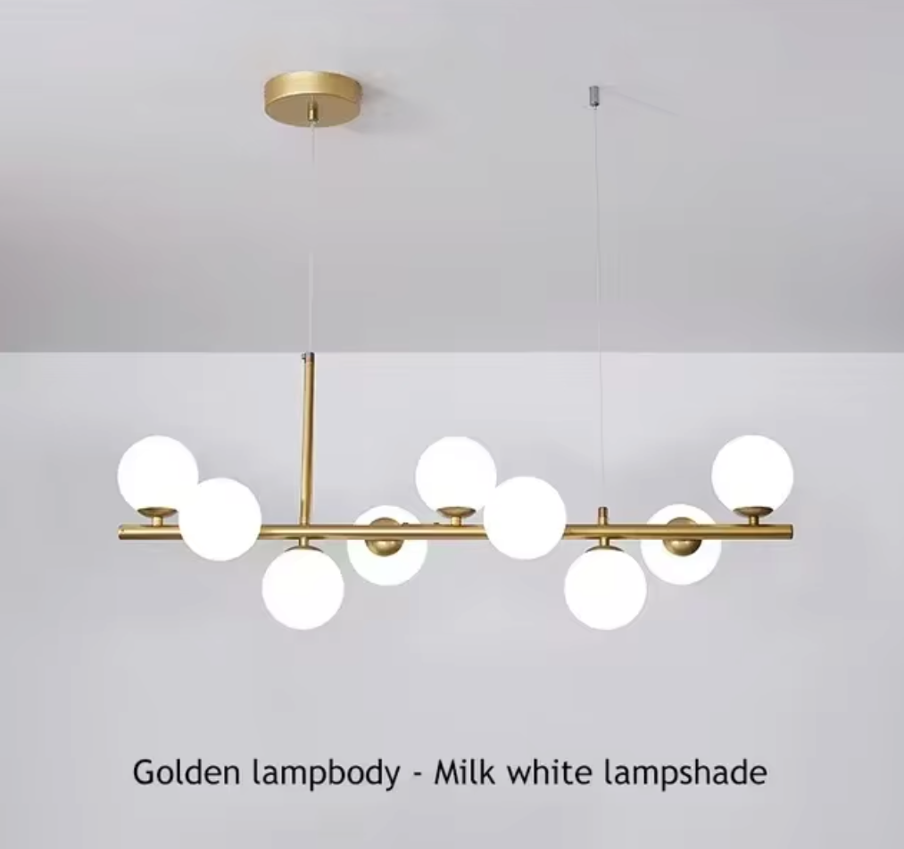 Luminaire Suspension finition élégante dorée – Référence : Miran4826-ILLUMEEN.COM
