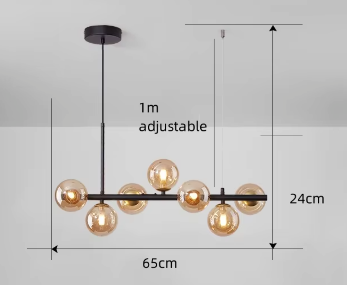 Luminaire Suspension finition élégante dorée – Référence : Miran4826-ILLUMEEN.COM