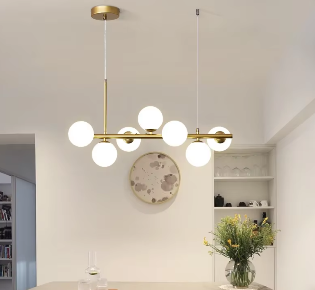 Luminaire Suspension finition élégante dorée – Référence : Miran4826-ILLUMEEN.COM