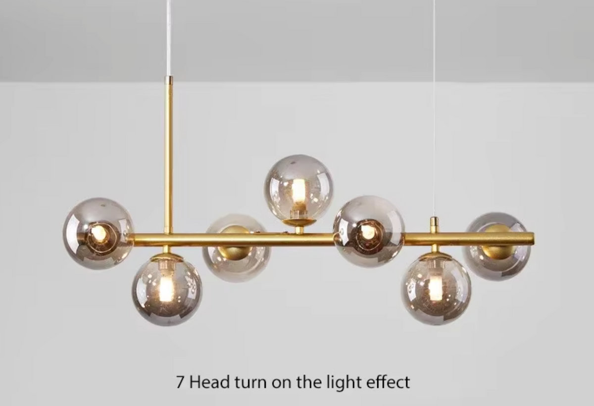 Luminaire Suspension finition élégante dorée – Référence : Miran4826-ILLUMEEN.COM