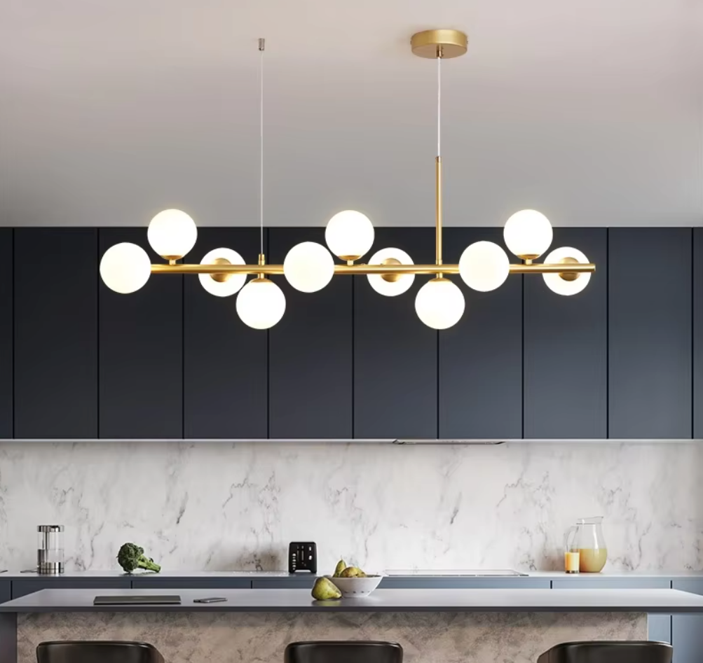 Luminaire Suspension finition élégante dorée – Référence : Miran4826-ILLUMEEN.COM