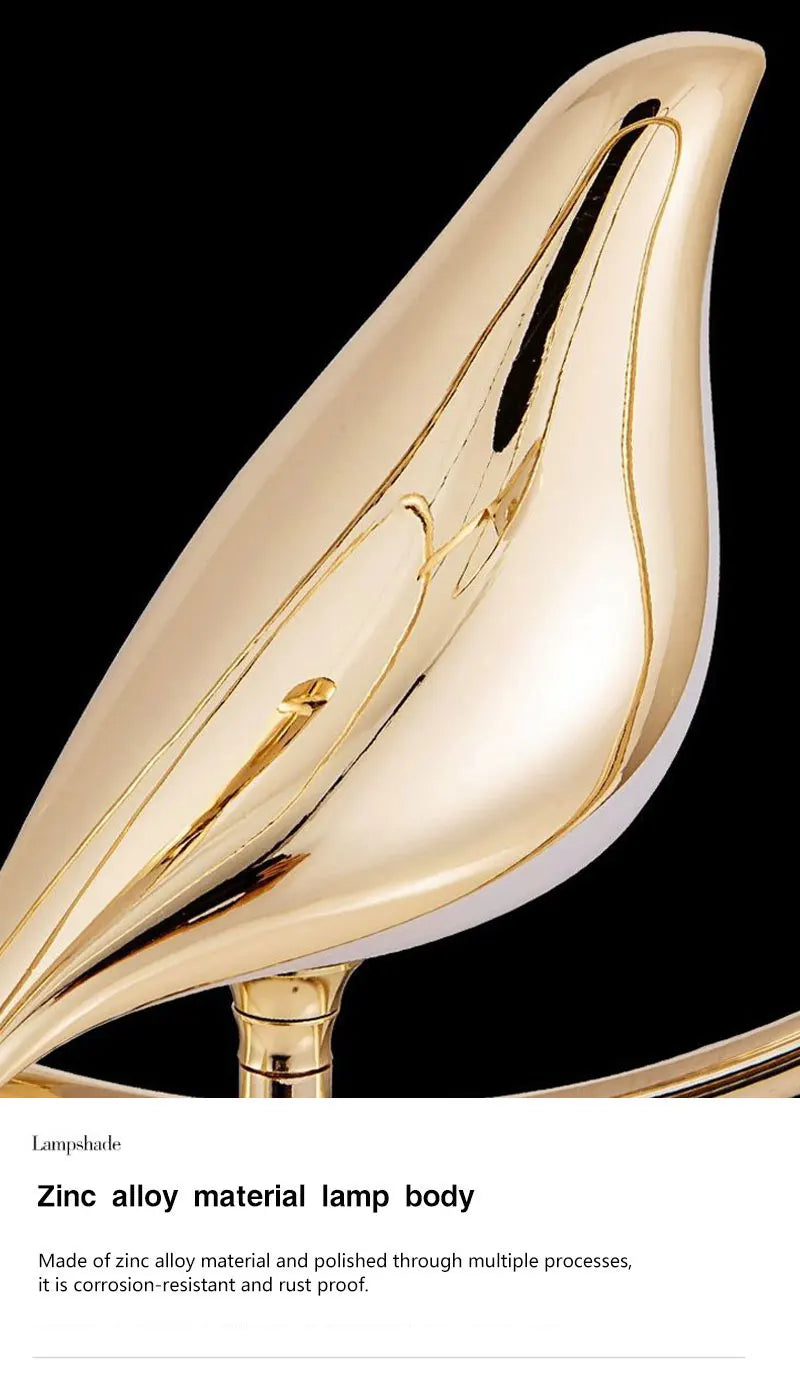 Luminaire Suspension forme organique dorée – Référence : Olinah5623-ILLUMEEN.COM