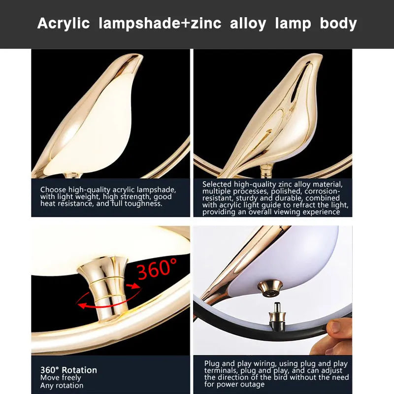 Luminaire Suspension forme organique dorée – Référence : Olinah5623-ILLUMEEN.COM