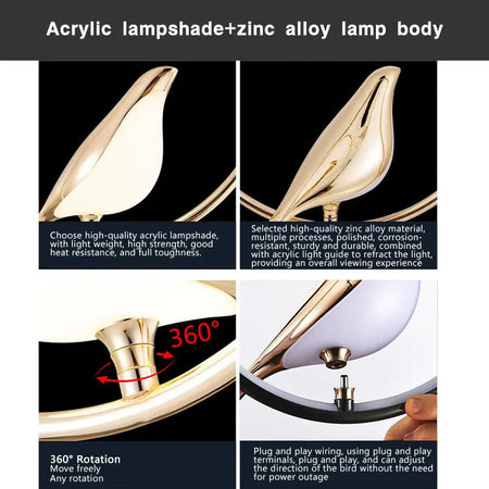 Luminaire Suspension forme organique dorée – Référence : Olinah5623-ILLUMEEN.COM