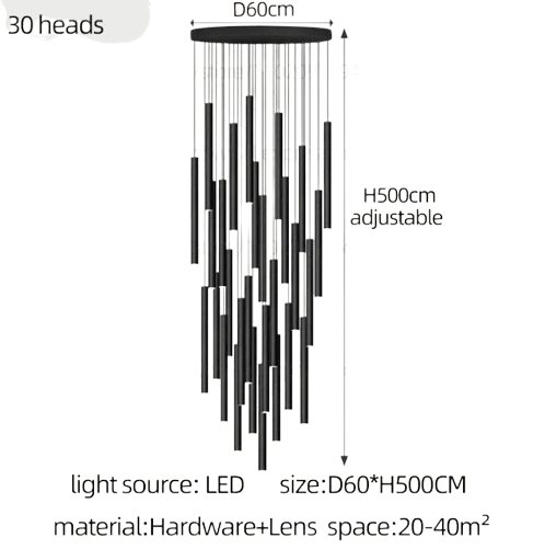 Luminaire Suspension finition brillante argentée – Référence : Malina4730-ILLUMEEN.COM