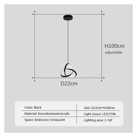Luminaire Suspension design géométrique épuré – Référence : Avelin4823-ILLUMEEN.COM