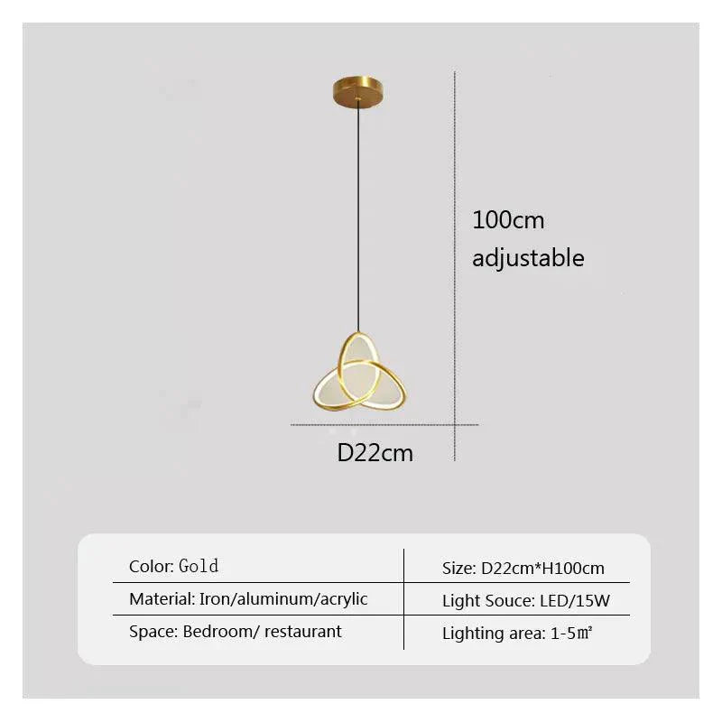 Luminaire Suspension design géométrique épuré – Référence : Avelin4823-ILLUMEEN.COM