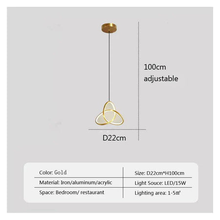 Luminaire Suspension design géométrique épuré – Référence : Avelin4823-ILLUMEEN.COM