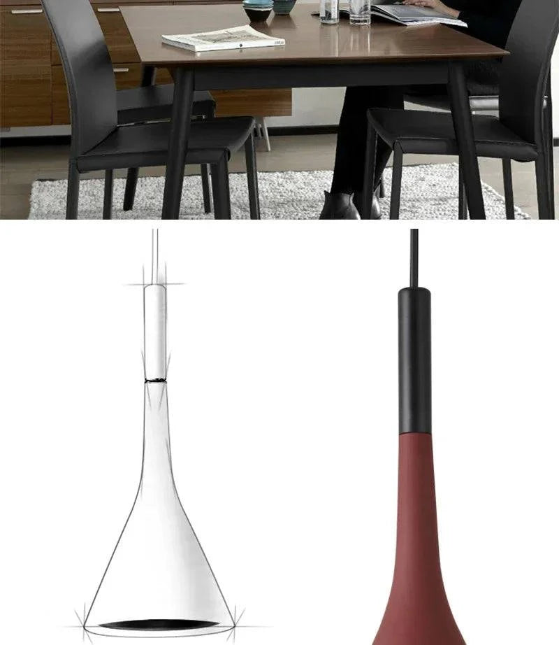 Luminaire Suspension design épuré noir – Référence : Nélia5237-ILLUMEEN.COM