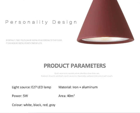 Luminaire Suspension design épuré noir – Référence : Nélia5237-ILLUMEEN.COM