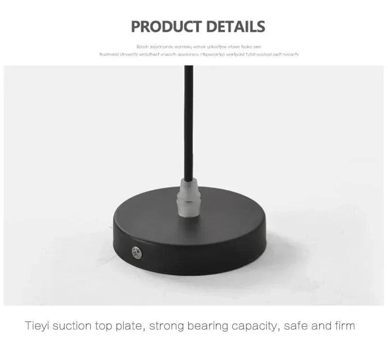 Luminaire Suspension design épuré noir – Référence : Nélia5237-ILLUMEEN.COM