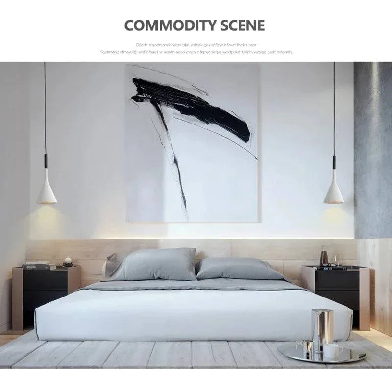 Luminaire Suspension design épuré noir – Référence : Nélia5237-ILLUMEEN.COM