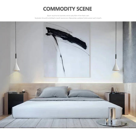 Luminaire Suspension design épuré noir – Référence : Nélia5237-ILLUMEEN.COM