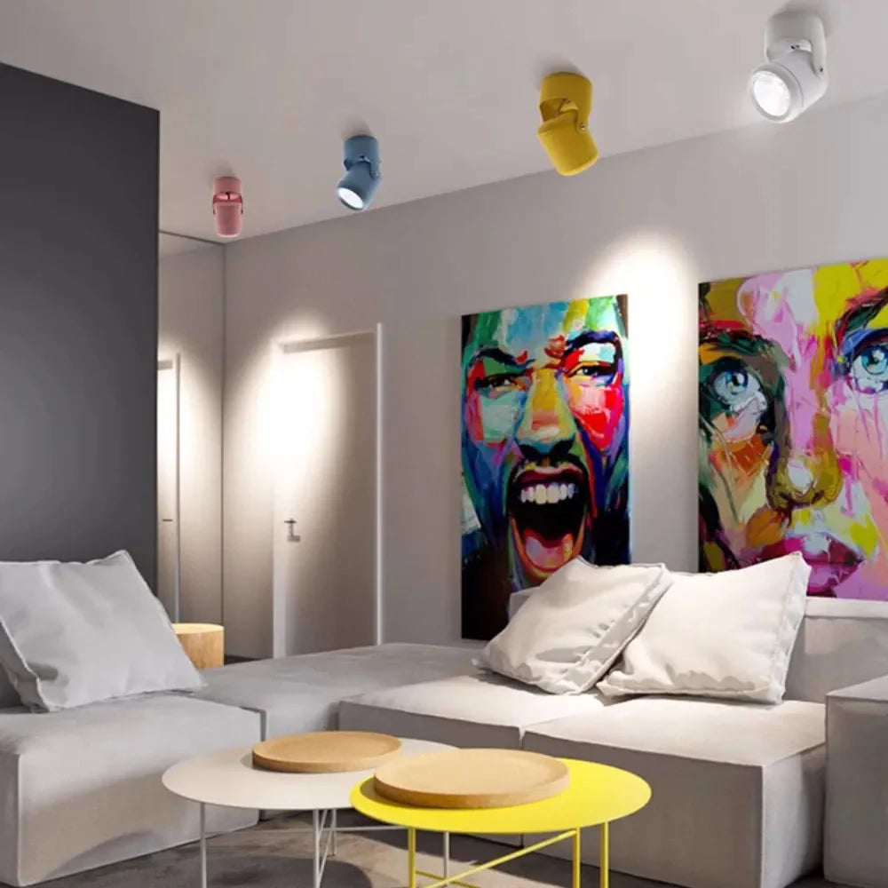 Luminaire Spot tête directionnelle chrome – Référence : Elowen5839-ILLUMEEN.COM