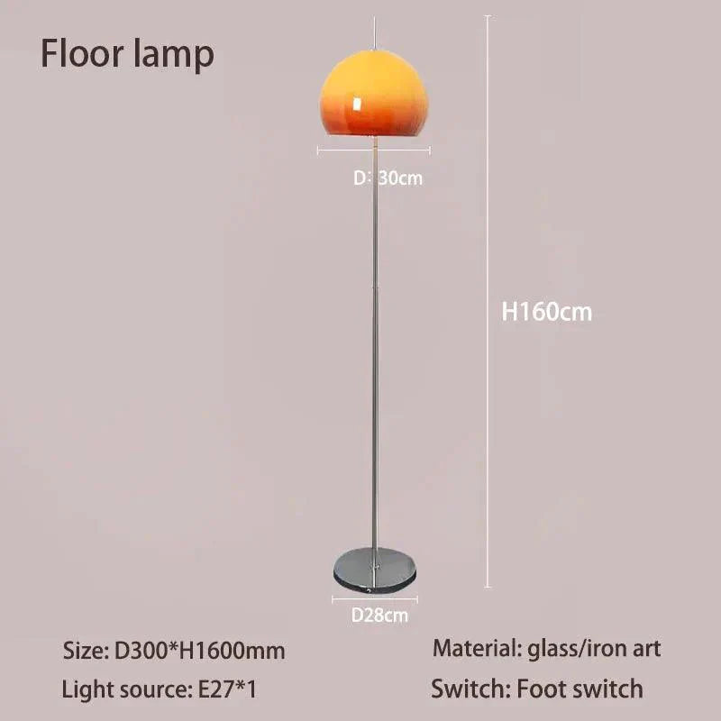 Luminaire Lampadaire design artistique en verre dégradé – Référence : Oriane4720-ILLUMEEN.COM