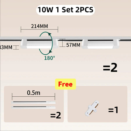 Luminaire Spot tête directionnelle chrome – Référence : Elowen5721-ILLUMEEN.COM