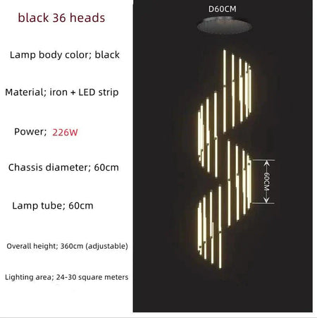 Luminaire Suspension design moderne en métal – Référence : Arwen5623-ILLUMEEN.COM