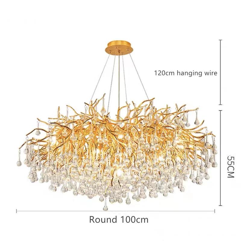 Luminaire Lustre design postmoderne en cristal – Référence : Melian8371-ILLUMEEN.COM